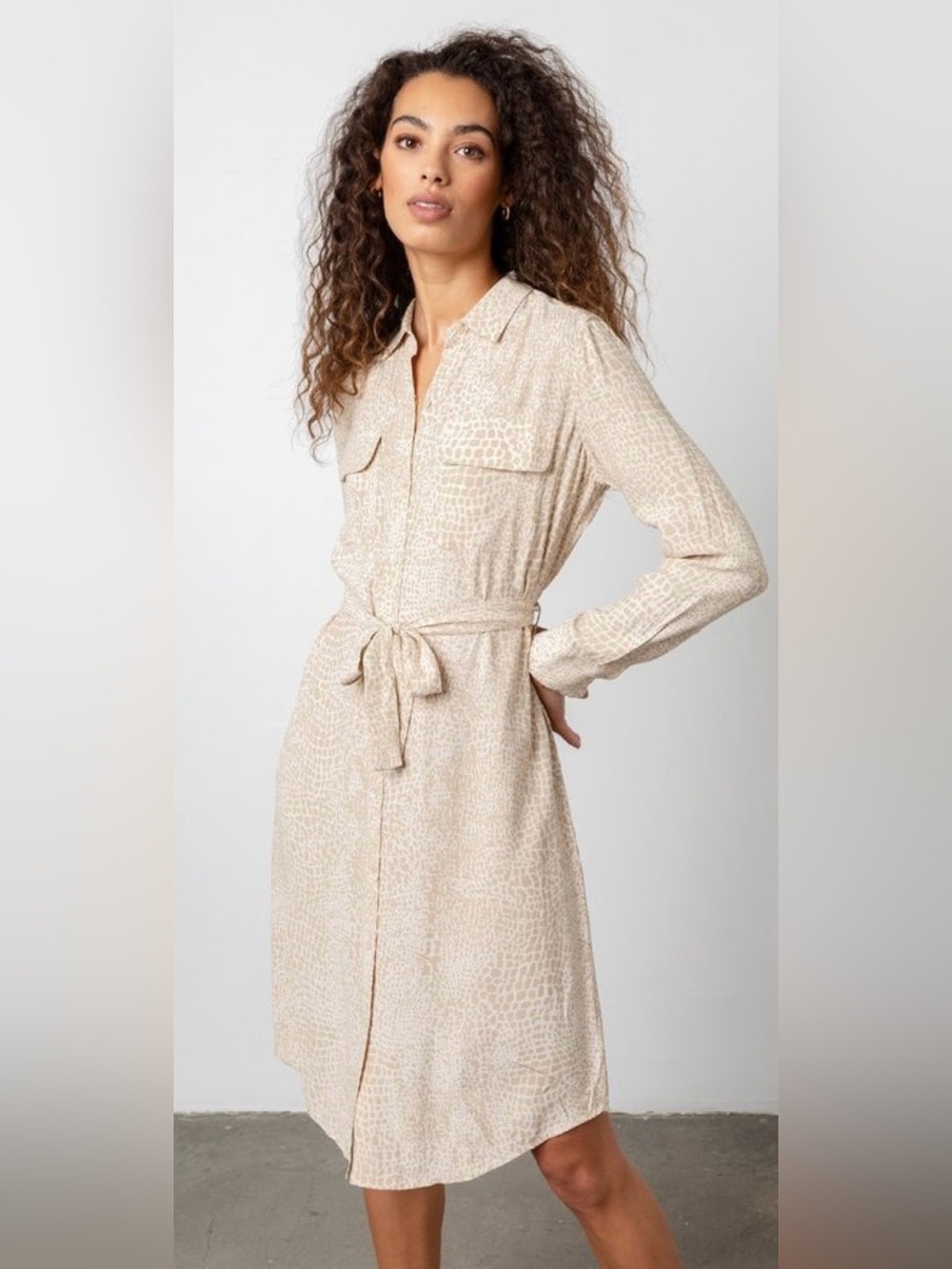 Rails Alix Shirt Dress in Reptile